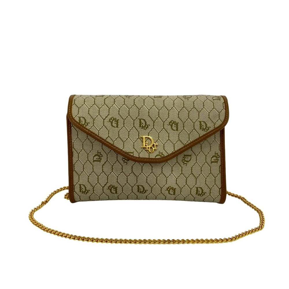 CHRISTIAN DIOR Vintage Cream Leather Shoulder Bag - Picture 1 of 9
